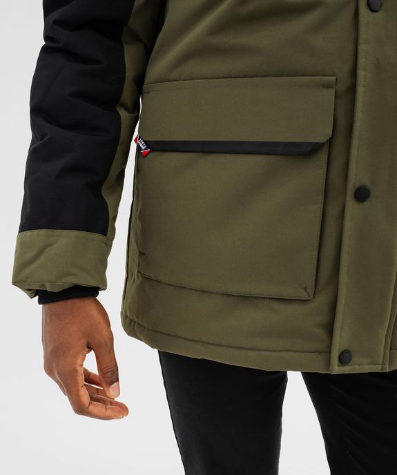 Parka bicolore avec capuche bordée ce fourrure imitation homme - Tokyo Laundry vue2 - TOKYO LAUNDRY - GEMO