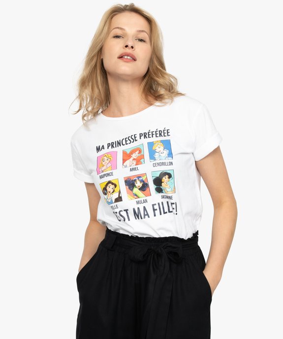 Tee-shirt femme Disney vue2 - DISNEY PRINCESS - GEMO