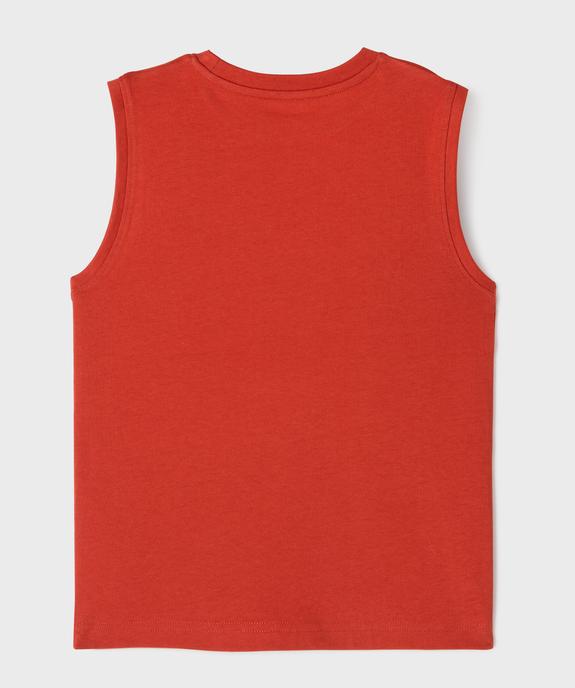 Débardeur en coton avec logo skate garçon vue3 - GEMO (ENFANT) - GEMO