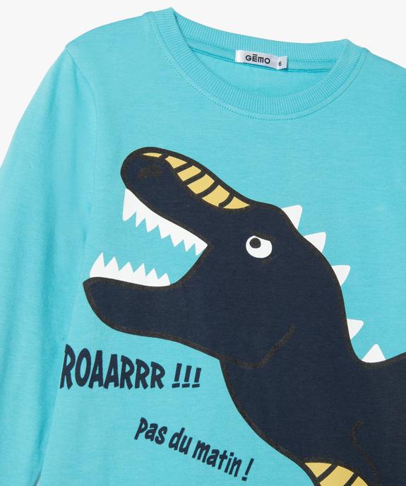 Pyjama en coton avec motif dinosaure garçon vue2 - GEMO (ENFANT) - GEMO