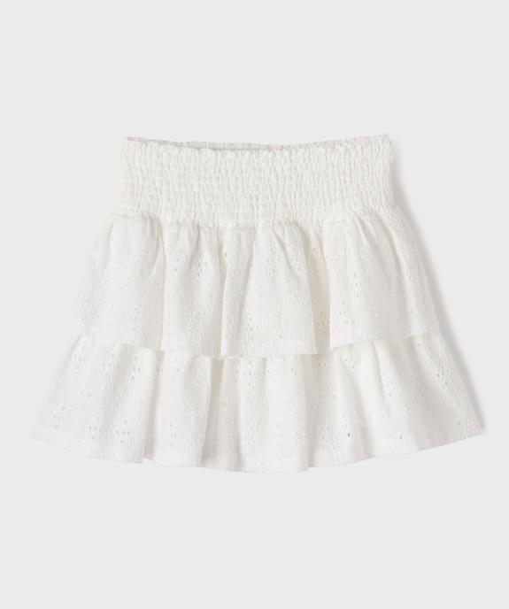 Jupe à volants avec doublure short invisible fille vue1 - GEMO (JUNIOR) - GEMO
