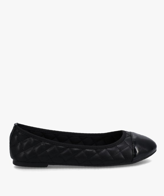 Ballerines femme à tige matelassée et bout contrasté vue1 - GEMO(URBAIN) - GEMO