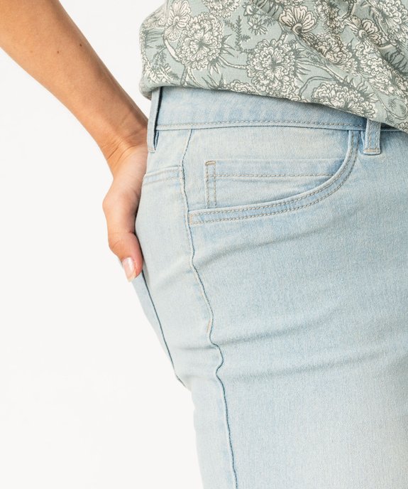 Jean femme délavé coupe slim vue5 - GEMO 4G FEMME - GEMO