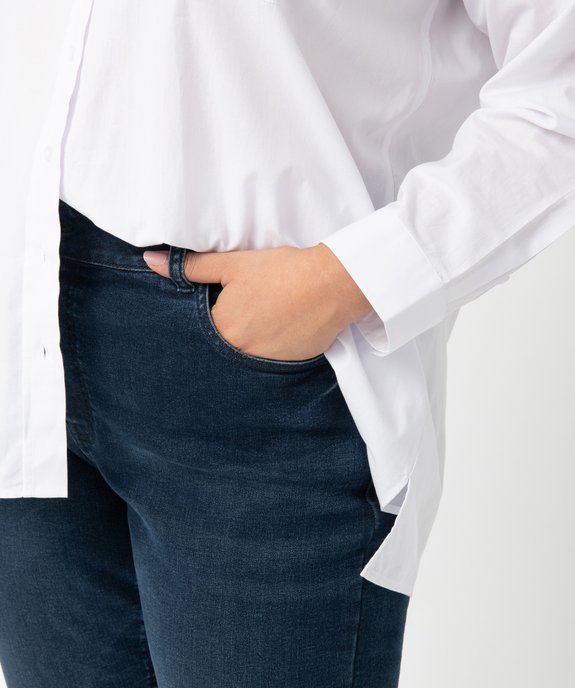 Jean femme grande taille coupe Slim taille normale confort + vue2 - GEMO (G TAILLE) - GEMO