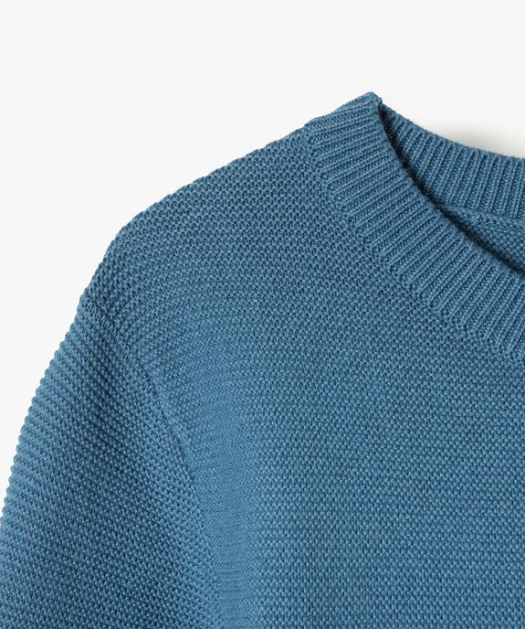 Pull en coton à col rond garçon vue2 - GEMO (ENFANT) - GEMO