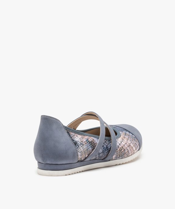 Ballerines femme à brides élastiques et semelle crantée vue4 - GEMO (CONFORT) - GEMO