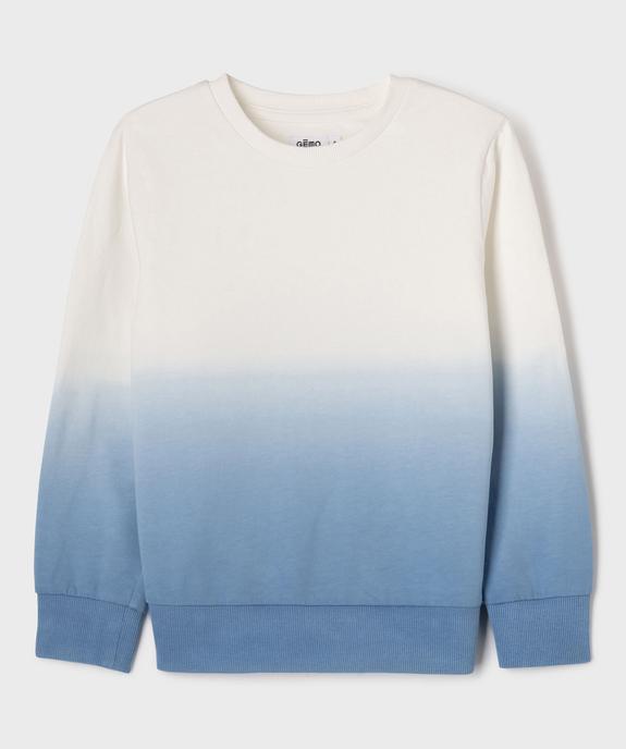 Sweat en maille French Terry coloris dégradé garçon vue5 - GEMO (ENFANT) - GEMO