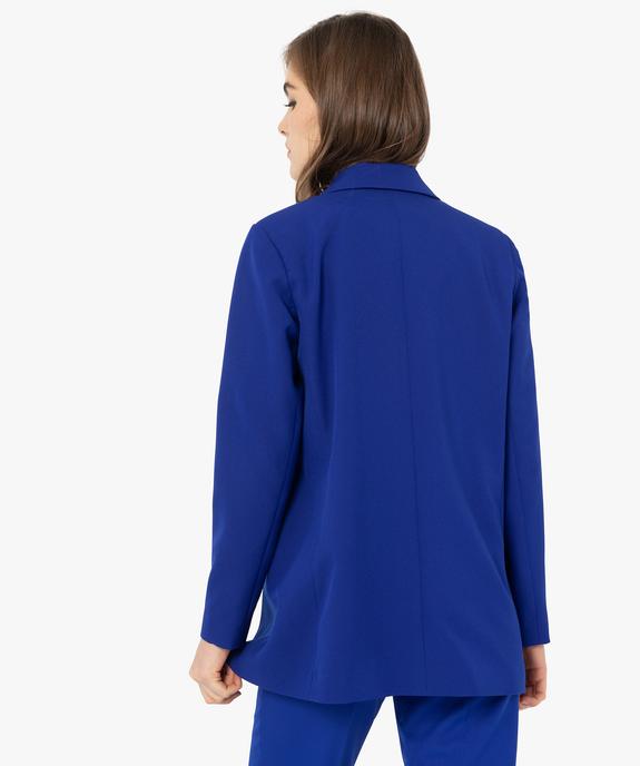 Veste blazer femme fermeture croisée vue3 - GEMO(FEMME PAP) - GEMO