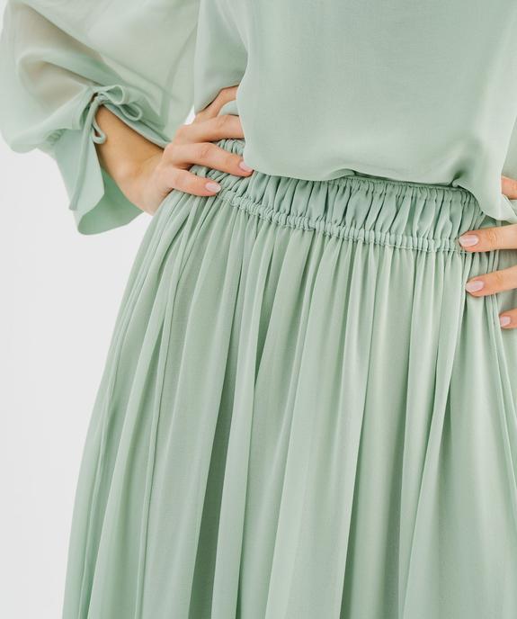 Jupe fluide en mousseline femme vue2 - GEMO 4G FEMME - GEMO