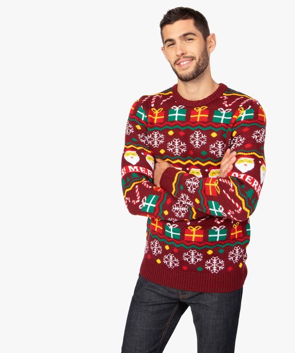 Pull de Noël pour homme multicolore vue1 - GEMO (HOMME) - GEMO