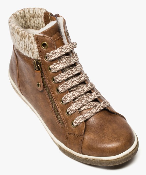 Baskets femme semi-montantes à col chaussette vue5 - GEMO (SPORTSWR) - GEMO