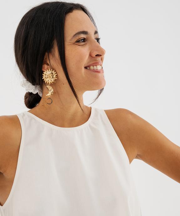 Blouse sans manches à basque et dos noué femme vue4 - GEMO(FEMME PAP) - GEMO