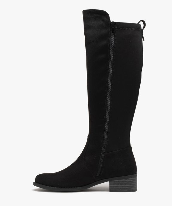 Bottes femme unies à tige souple et élastique  vue3 - VALENTINA BALDA - GEMO