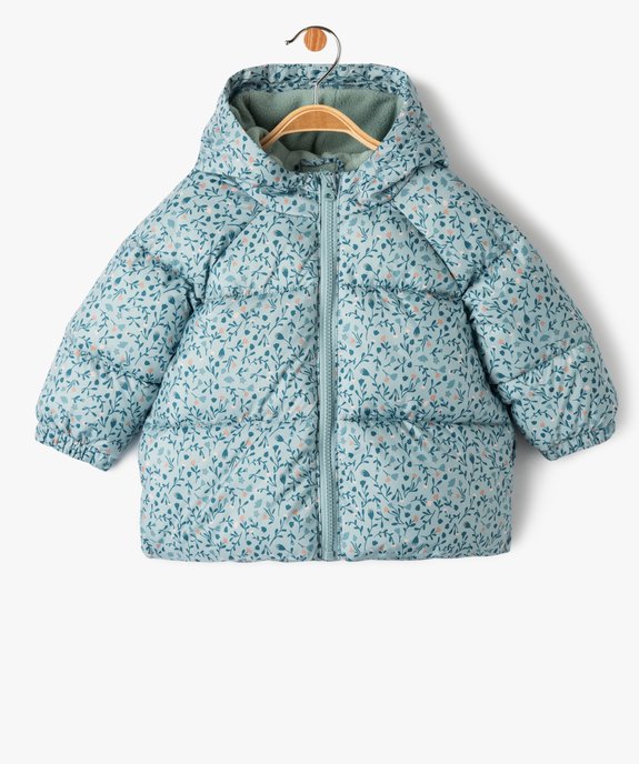 Doudoune matelassée à motifs bébé fille vue1 - GEMO 4G BEBE - GEMO
