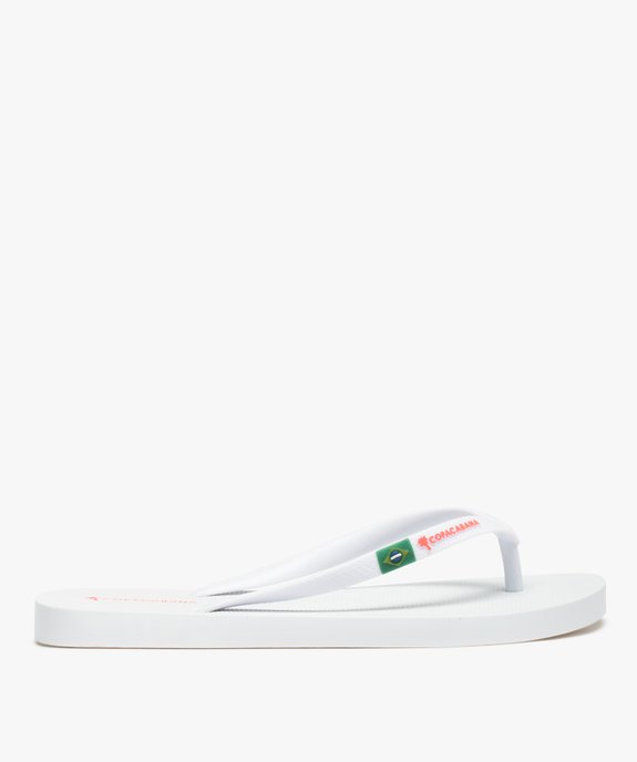 Tongs femme unies avec logo fluo - Copacabana vue2 - COPACABANA - GEMO