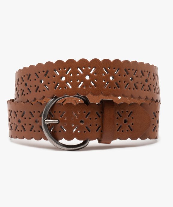 Ceinture femme large ajourée vue1 - GEMO (ACCESS) - GEMO