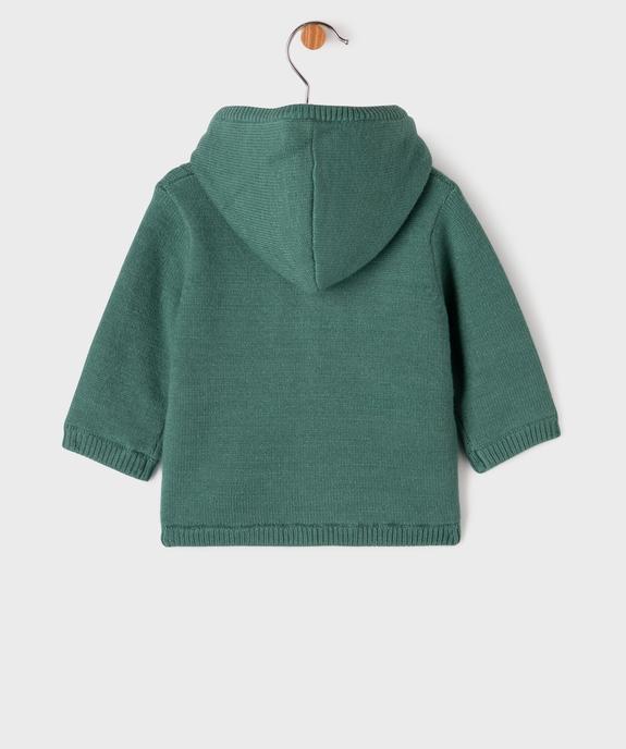 Gilet à capuche avec doublure sherpa bébé fille vue4 - GEMO(BB COUCHE) - GEMO