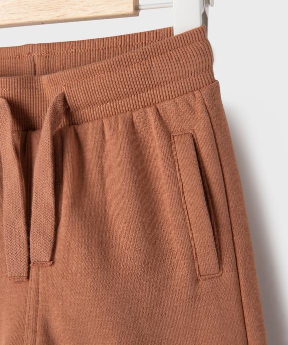 Pantalon de jogging avec ceinture bord-côte bébé garçon vue2 - GEMO 4G BEBE - GEMO