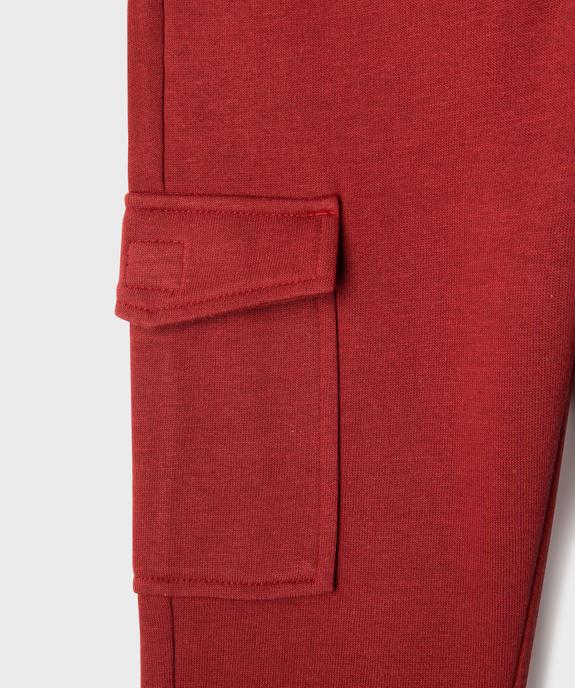 Pantalon de jogging molletonné avec poches à rabat garçon vue2 - GEMO (ENFANT) - GEMO