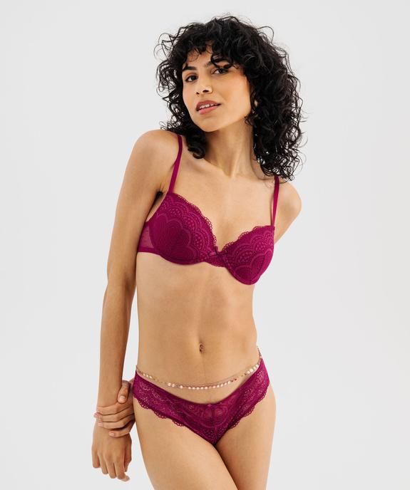 Culottes en dentelle et tulle femme (lot de 2) vue3 - GEMO(HOMWR FEM) - GEMO