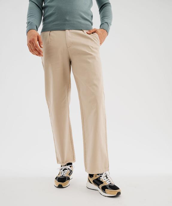 Pantalon chino coupe regular homme vue2 - GEMO 4G HOMME - GEMO