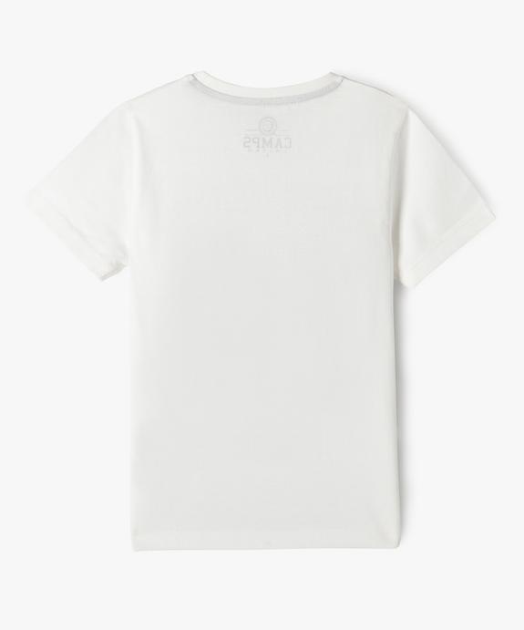 Tee-shirt manches courtes en coton imprimé garçon - Camps United vue3 - CAMPS GEMO FOR GOOD - GEMO