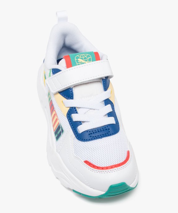 Baskets garçon en mesh avec détails colorés et à scratch - Puma vue5 - PUMA - GEMO