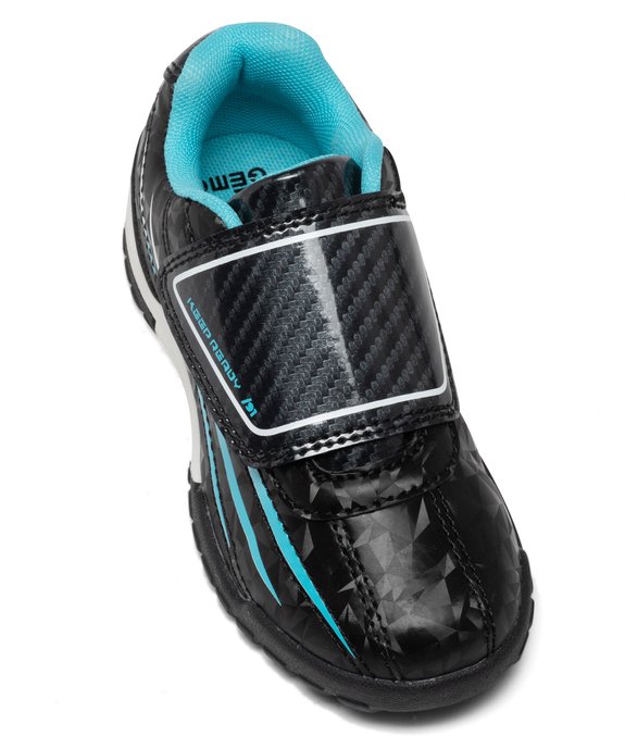 Baskets garçon bicolores à scratch style crampons vue6 - ATHLETIC GEMO FOR GOOD - GEMO