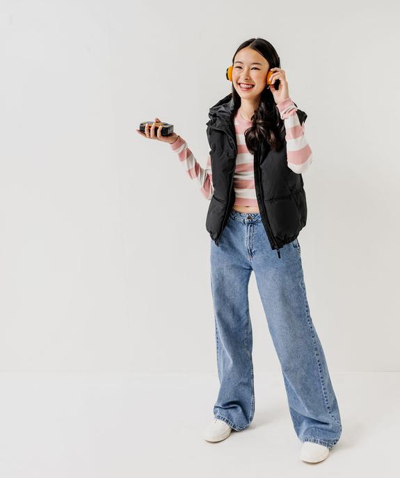 Blouson sans manches à capuche garçon vue1 - GEMO 4G FILLE - GEMO