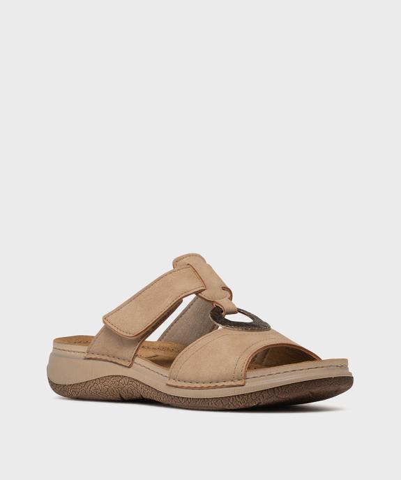 Mules confort avec bijou sur le dessus femme vue2 - G'FLEX - GEMO