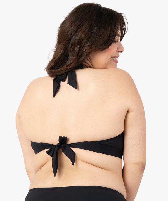 Haut de maillot de bain femme grande taille triangle foulard vue2 - GEMO (PLAGE) - GEMO