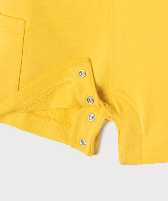 Ensemble 2 pièces bébé garçon tee-shirt et salopette en maille vue2 - GEMO(BEBE DEBT) - GEMO