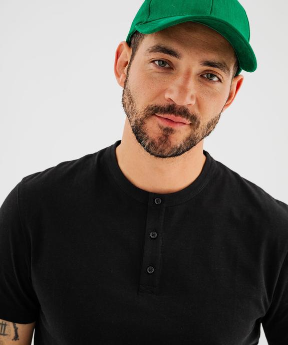 Tee-shirt manches courtes col tunisien homme vue2 - GEMO 4G HOMME - GEMO