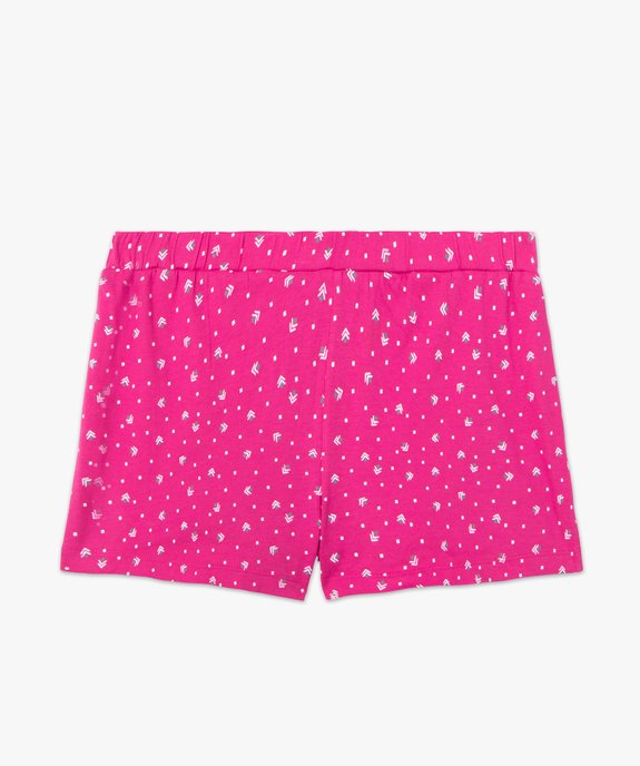 Short de pyjama femme imprimé avec ceinture élastique vue4 - GEMO(HOMWR FEM) - GEMO