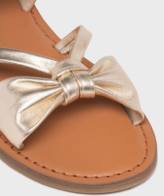 Sandales à brides scintillantes dessus cuir fille - Lovely Wings vue6 - LOVELY WINGS GEMO FOR GOOD - GEMO