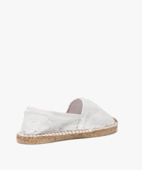 Espadrilles femme à sequins irisés réversibles vue4 - GEMO (PLAGE) - GEMO