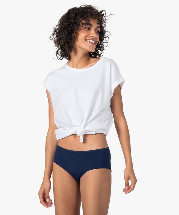 Shorty femme en microfibre et dentelle (lot de 2) vue3 - GEMO(HOMWR FEM) - GEMO
