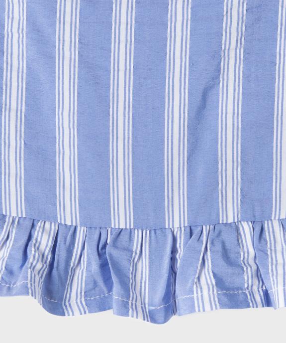 Débardeur à rayures avec volants fille vue2 - GEMO (ENFANT) - GEMO