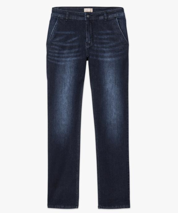 Jean brut Regular en coton stretch vue4 - GEMO (HOMME) - GEMO