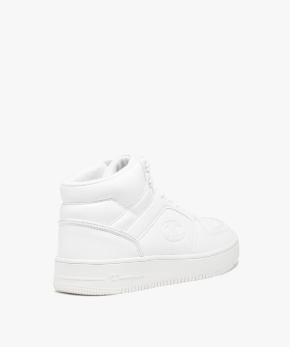 Baskets homme mid-cut unies à col matelassé et à lacets Rebound 2.0 Mid - Champion vue4 - CHAMPION USA - GEMO