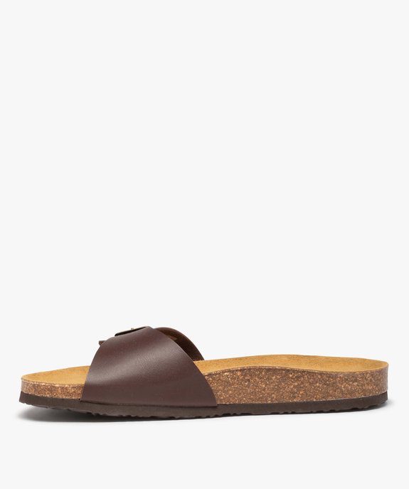 Sandales homme avec large bride à boucle vue3 - GEMO (CASUAL) - GEMO