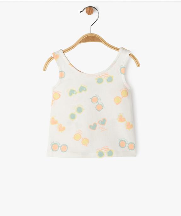 Débardeur à motifs bébé fille vue2 - GEMO 4G BEBE - GEMO