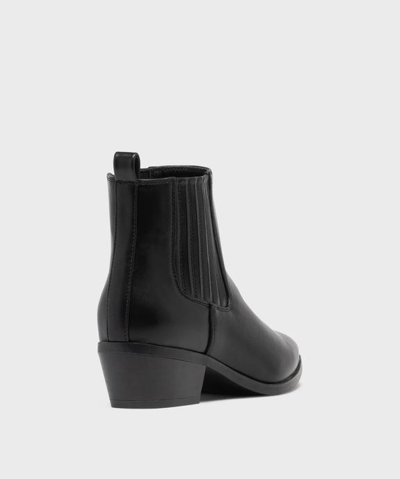 Boots Chelsea esprit Santiag femme - Follow Me vue4 - FOLLOW ME - GEMO