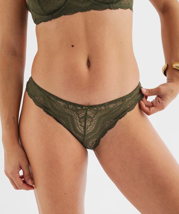 Culotte en dentelle et tulle femme (lot de 2) vue2 - GEMO(HOMWR FEM) - GEMO