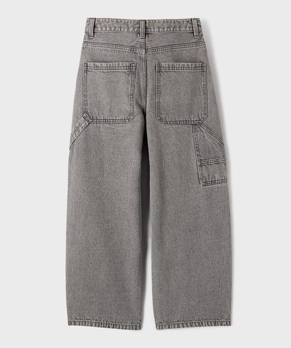Jean délavé coupe Super Baggy avec taille ajustable garçon vue3 - GEMO (JUNIOR) - GEMO
