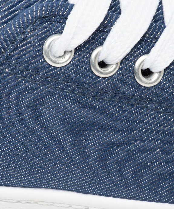 Baskets fille en toile à bout renforcé fermeture lacets vue6 - GEMO (ENFANT) - GEMO
