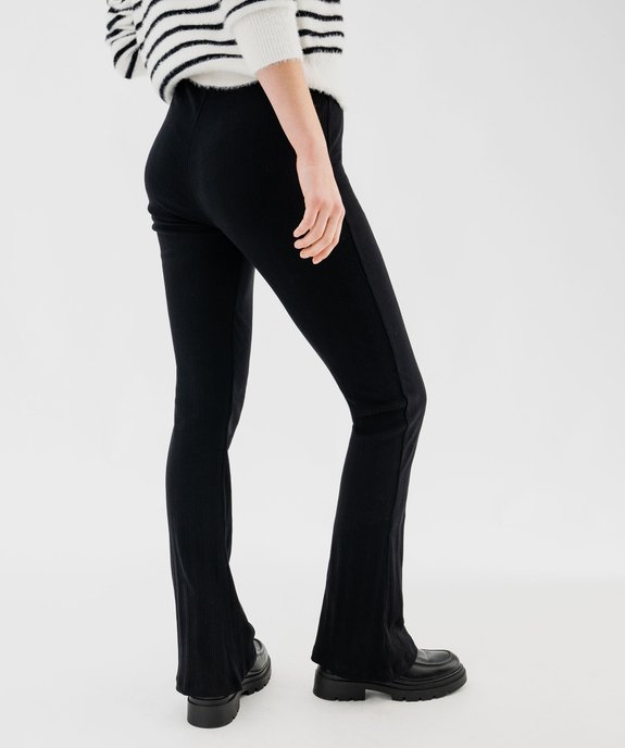 Leggings en maille côtelée coupe flare femme vue3 - GEMO(FEMME PAP) - GEMO