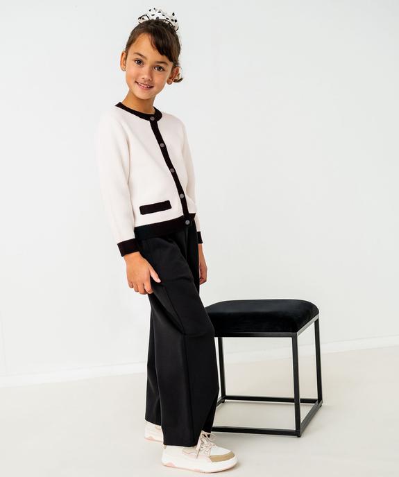 Gilet à col rond fille - GEMO (ENFANT) Gilet à col rond fille vue6 - GEMO (ENFANT) - GEMO