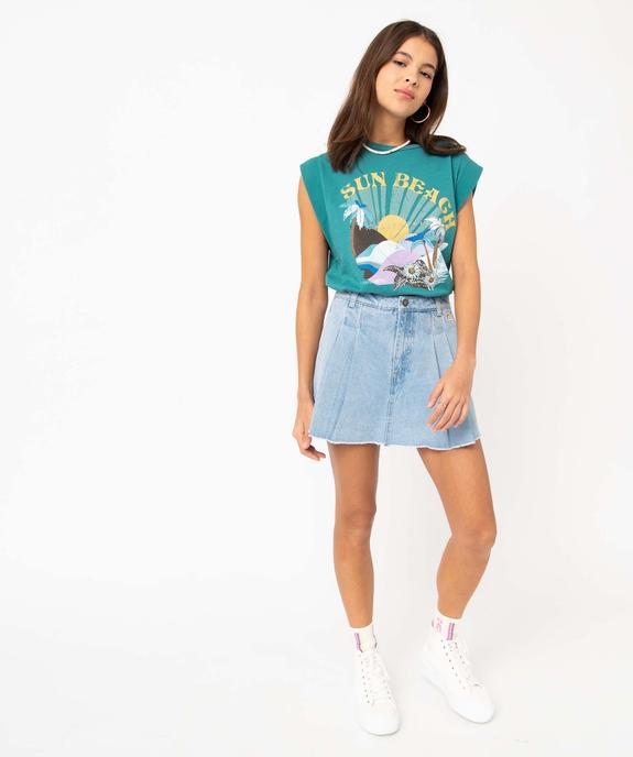Jupe short femme en jean - Camps United  vue5 - CAMPS UNITED - GEMO