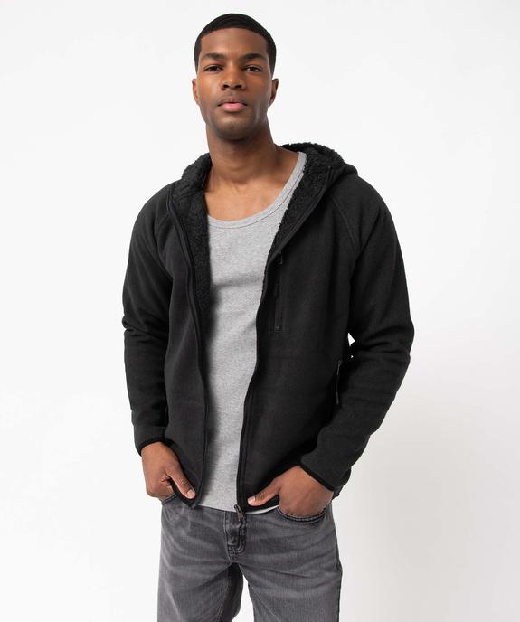 Veste polaire homme zippée à capuche et doublure chaude vue1 - KENSINGTON - GEMO